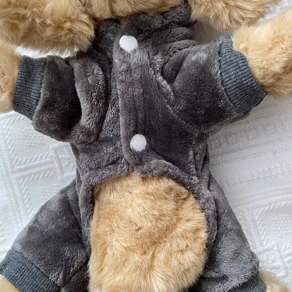 Pet Gray Fleece Warm Animal Hoodie - Picture 8 of 9